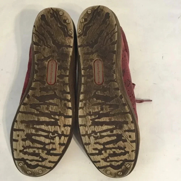 NWOT  Comfortiva Caledonia Memory foam Russet Red leather Women's Shoes Sz 9 M - Picture 11 of 12